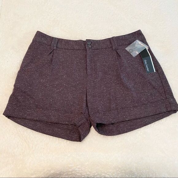 NWT Daisy Fuentes English Heritage Brown Shorts Size 10 - Picture 1 of 8